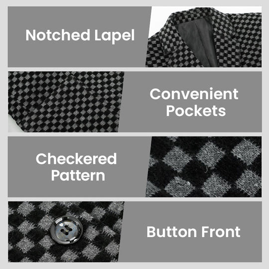 ❄️Winter Hot Sale🔥Men's Fleece-Lined Slim-Fit Casual Suit Jacket
