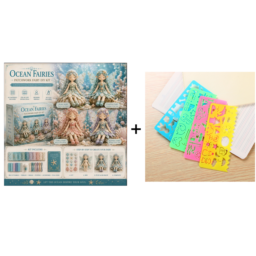 🔥 LIMITED-TIME 50% OFF！🧵 Patchwork and creative collage kit – get inspired by the magical world of fairies and create your own pieces using fabrics, colors, and plenty of imagination! ✨🌸