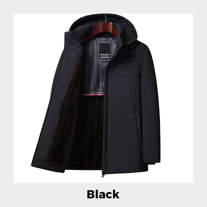 🔥Cadeau chaleureux🔥Parka thermique épaisse à capuche pour homme