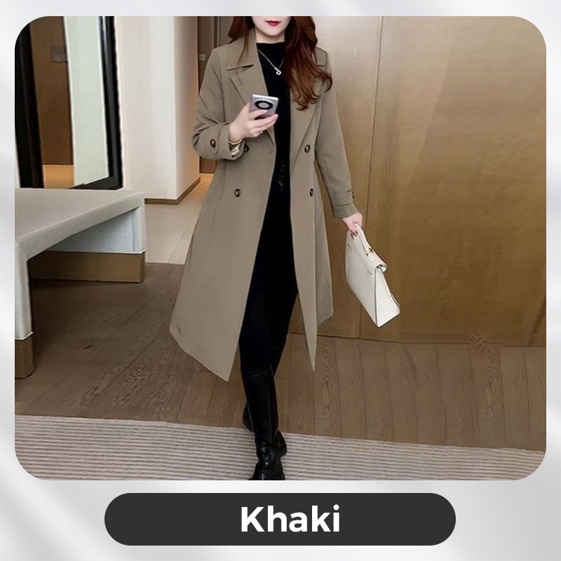 ⏳Limited-time 50% off⏰Women's Elegant Warm Trench Coat🧥