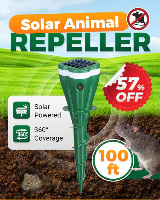 🔥Hot Sale 50% OFF☘️Solar Powered Waterproof Animal Repellent