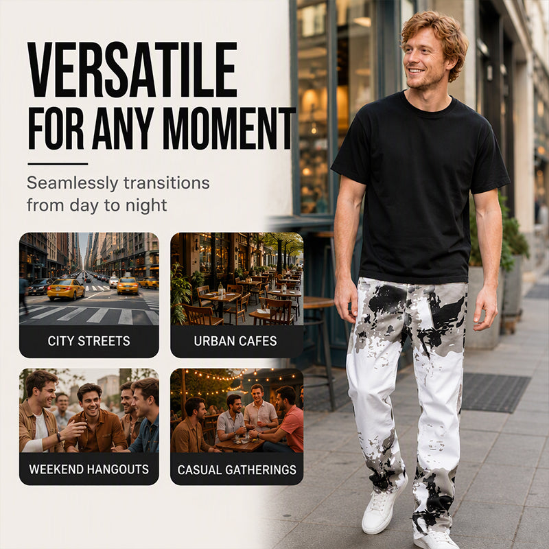 Men's Trendy Camo Slim Jeans