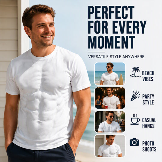 Bestseller🏆👕 Men's 3D Digital Print Muscle Shirt – Statement Style & All-Day Comfort for Every Look
