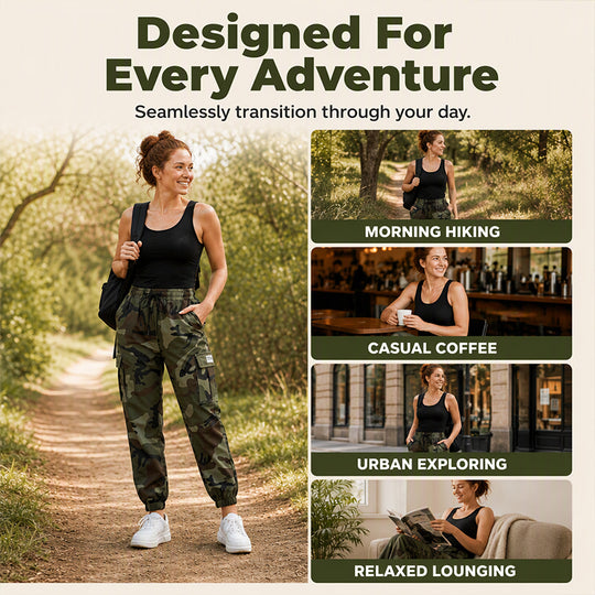 Women's Cargo Pants Lightweight Outdoor Joggers