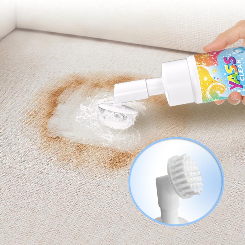 💖LAST DAY BUY 2 GET 1 FREE!!💖Yass Clean Magic Foam Cleaner for Carpets & Upholstery – Pet Stain & Odour Remover with Cleaning Brush🧼🪄