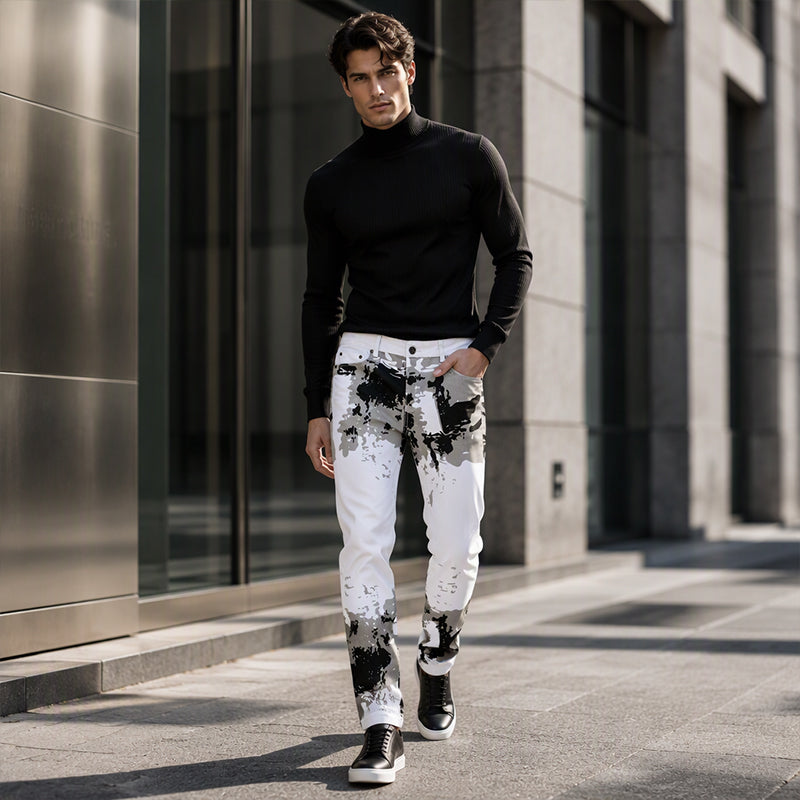 Men's Trendy Camo Slim Jeans
