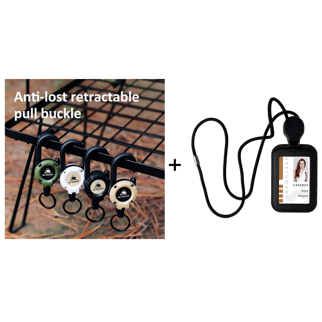 🥳2026 HOT SALE🥳💞50K+ SOLD!🔑🎣 50% OFF! Retractable Carabiner Keychain – 65cm steel lanyard, 100,000 pull cycles. Lightweight & sturdy. No more fumbling for keys! 🧗✨