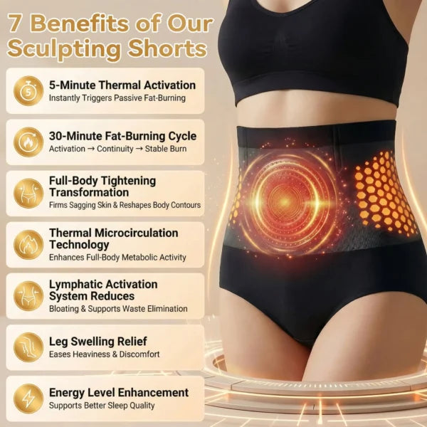🥳2026 HOT SALE🥳💞80K+ SOLD!🌸🧘‍♀️ Thermogenic Tummy Control Shorts – 30‑min daily wear, activates warmth & boosts circulation. Supports firmer, smoother contour. No gym needed. A smart shapewear choice. 👵✨