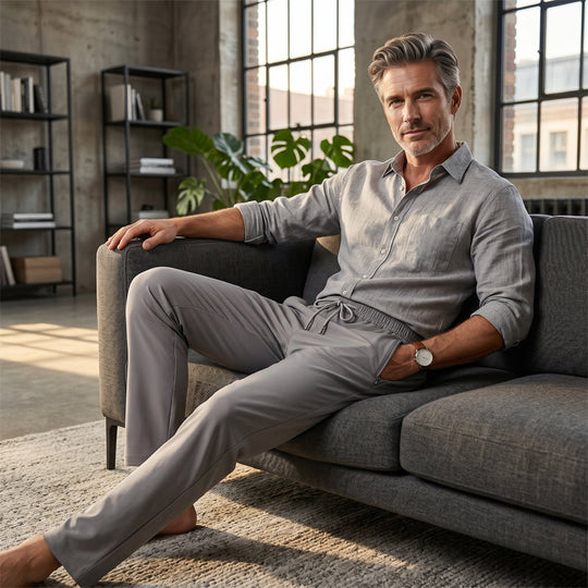 Ice Feel Quick-Dry Athletic Pants – Cooling Fabric, Loose Fit & Moisture-Wicking (M–4XL) 🌿👖