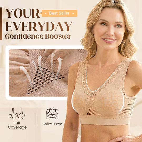 🏆Summer Hot Sale 50% OFF‼️✨Lace Wireless Bra That Provides Excellent Support🤍Soft Floral Lace Wire-Free Lift Bra Anti-Slip All-Day Comfort💐
