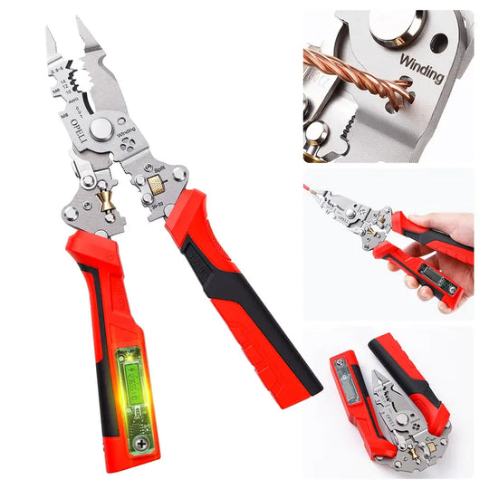 🔥2026 HOT SOLD! 🔥🎁Time-Sensitive Exclusive Deal! Wire Stripping Pliers – Multi-Function Cutting & Voltage Detection Tool For Safer Electrical Work