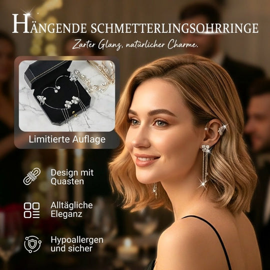 💕Especial de San Valentín – 50% de descuento💕Clips de oreja sencillos con motivos de mariposas y flores &  borlas – elegantes &  Cómodo, no requiere perforación. 🌸🦋