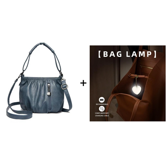 👜Pleated Bucket Leather Handbag – Soft Material, Adjustable Strap & Chic Casual Style ✨
