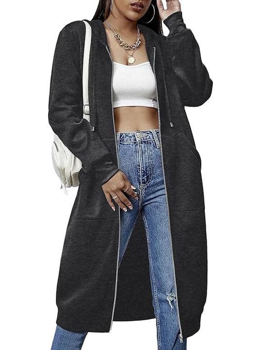 ⏰This week's Hot Sales - 50% Off🍂 Women's Casual Zip-Up Hoodie Jacket – Autumn Lightweight Everyday Coat 🧥✨