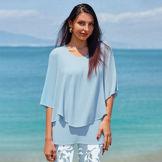 🔥Completo da donna con pantaloni stampati e top girocollo