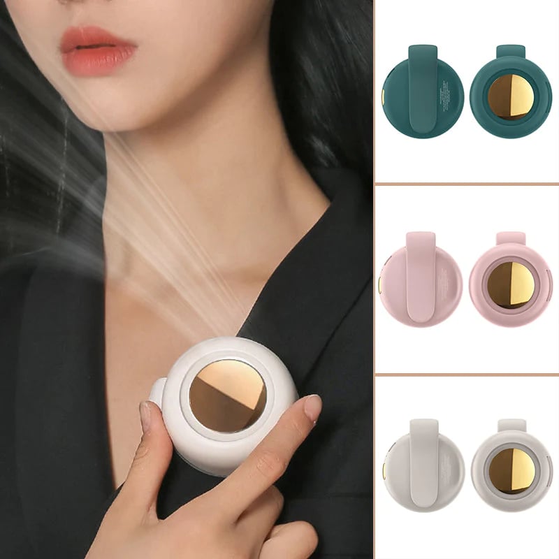 ⏳Summer Hot Sale: ONLY ￡12.99!!💞50K+ SOLD!💨2-in-1 Wearable Fan – Instantly Cools You by Up to 10°C | 24H Quiet Hands-Free Airflow🌀🌿