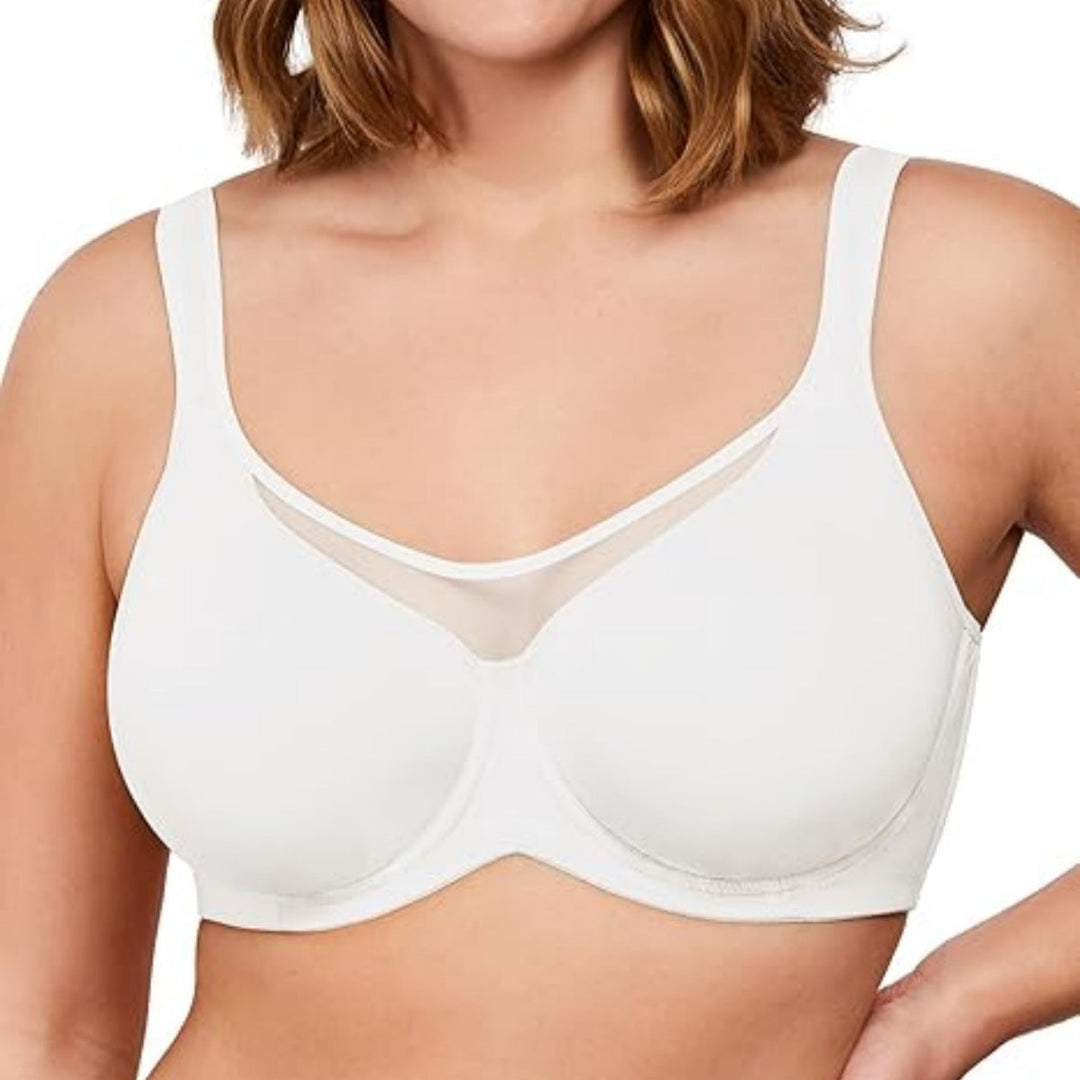 ⏳💐Hot Sale Only £7.99!!!🖤Women's Elegant Sheer Full Coverage Non-padded Plus Size Bra