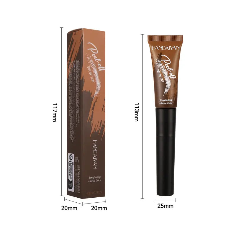 5-Color Tear-Off Brow Tint – Waterproof, Non-Fading, Long-Lasting Pigment for Precise Brow Definition & Effortless Wild Brow Looks