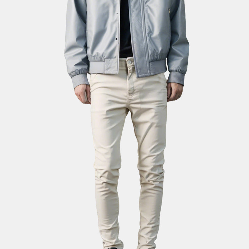 👖Heren casual slim-fit effen broek + riem