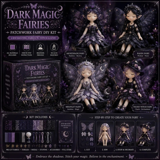 🔥 LIMITED-TIME 50% OFF！🧵 Patchwork and creative collage kit – get inspired by the magical world of fairies and create your own pieces using fabrics, colors, and plenty of imagination! ✨🌸