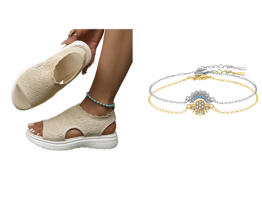 👡💐 Women's Breathable Knit Platform Sandals – Air-permeable knit upper, cushioned sole & lightweight comfy summer footwear ✨