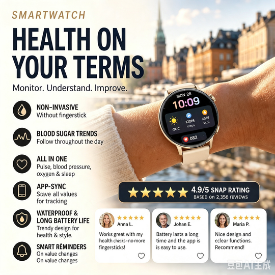 🔥50% OFF LIMITED TIME | Multi-Function Bluetooth Smart Watch ✅ 24/7 Full Health Monitoring