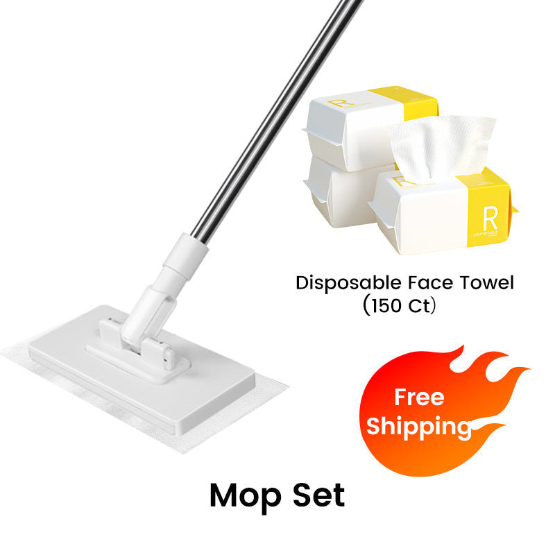 🏆 LAST DAY! 50% OFF 🌿💦 Disposable dust mop with 4 reusable covers 🧹✨