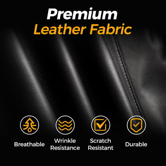 💥Fliwos® Men's Tough Vibe Leather Jacket – Slim Fit Design, Retro Hardware for Biker & Casual Looks