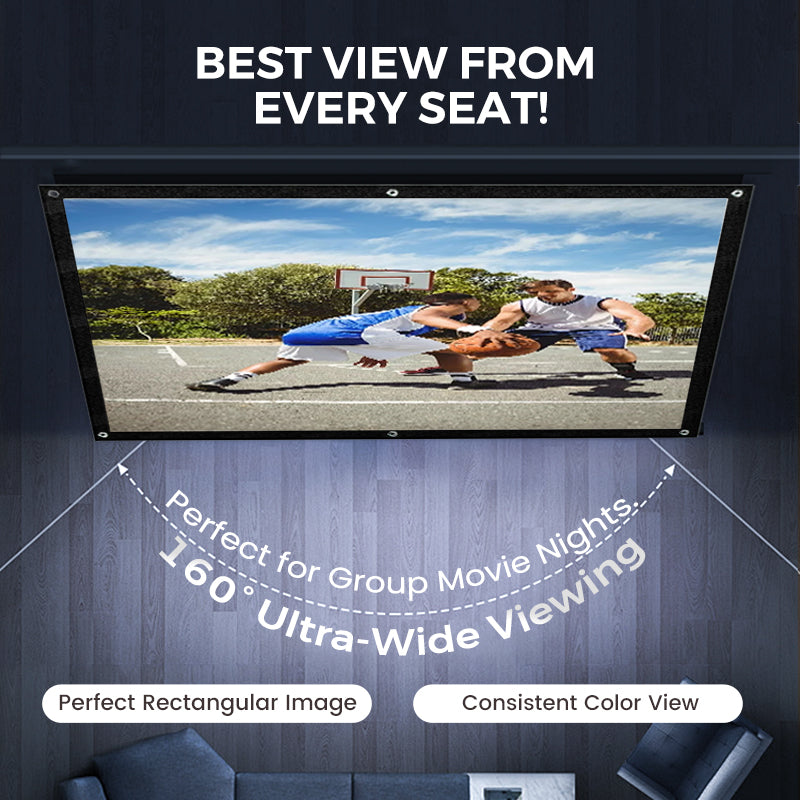 📺 50% OFF NOW! ✨ High Definition Projection Screen - 120-inch Diagonal with Matte White Surface for Crystal Clear Home Cinema Experience 🎬🌟
