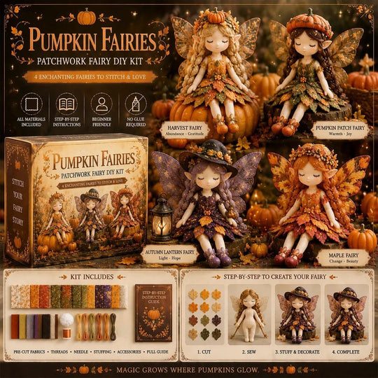 🔥 LIMITED-TIME 50% OFF！🧵 Patchwork and creative collage kit – get inspired by the magical world of fairies and create your own pieces using fabrics, colors, and plenty of imagination! ✨🌸