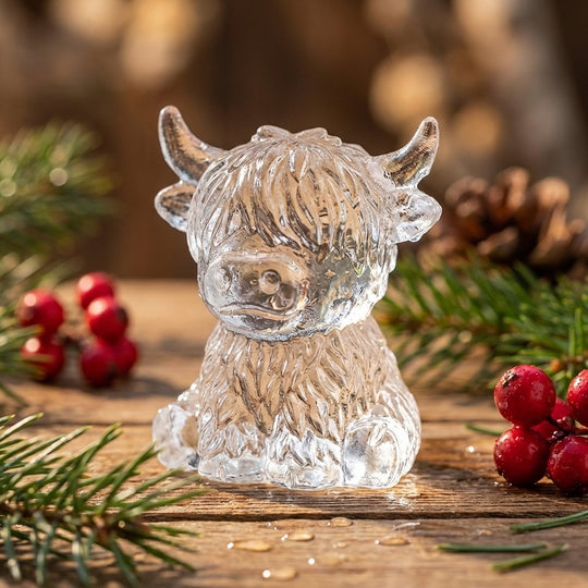 🎁💥PRAGHAS SPEISIALTA AN LÁ DEIREANACH!🐮 Múnla Ciúb Oighir Mini Bó Ghaeltachta – Oighear 3D Gleoite do Dheochanna, Cóisirí &  Bronntanais