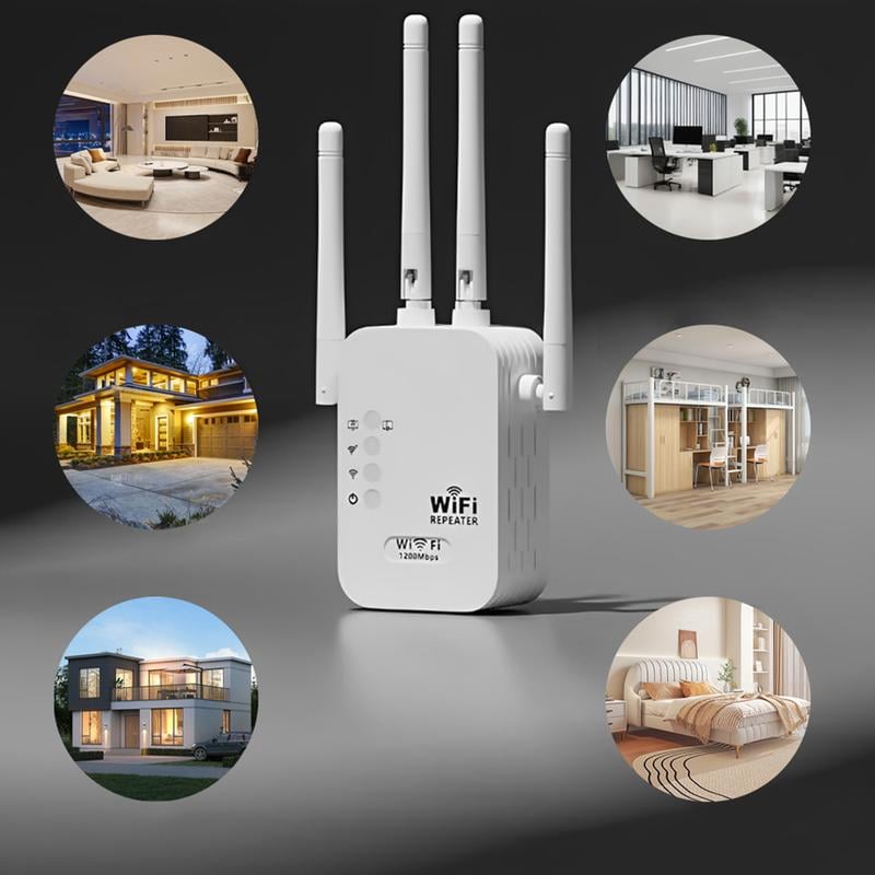 🔥While Supplies Last 30% OFF!📶 Dead Zones? Gone for Good! 1200Mbps WiFi Extender – Covers 10,000 sq.ft & 50 Devices. 🏡✨