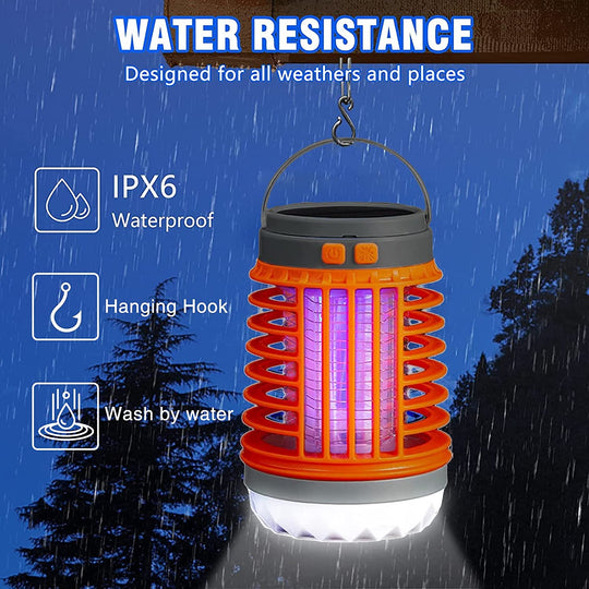 Muggen- en insectenverdelgerlamp voor binnen & Buiten kamperen
