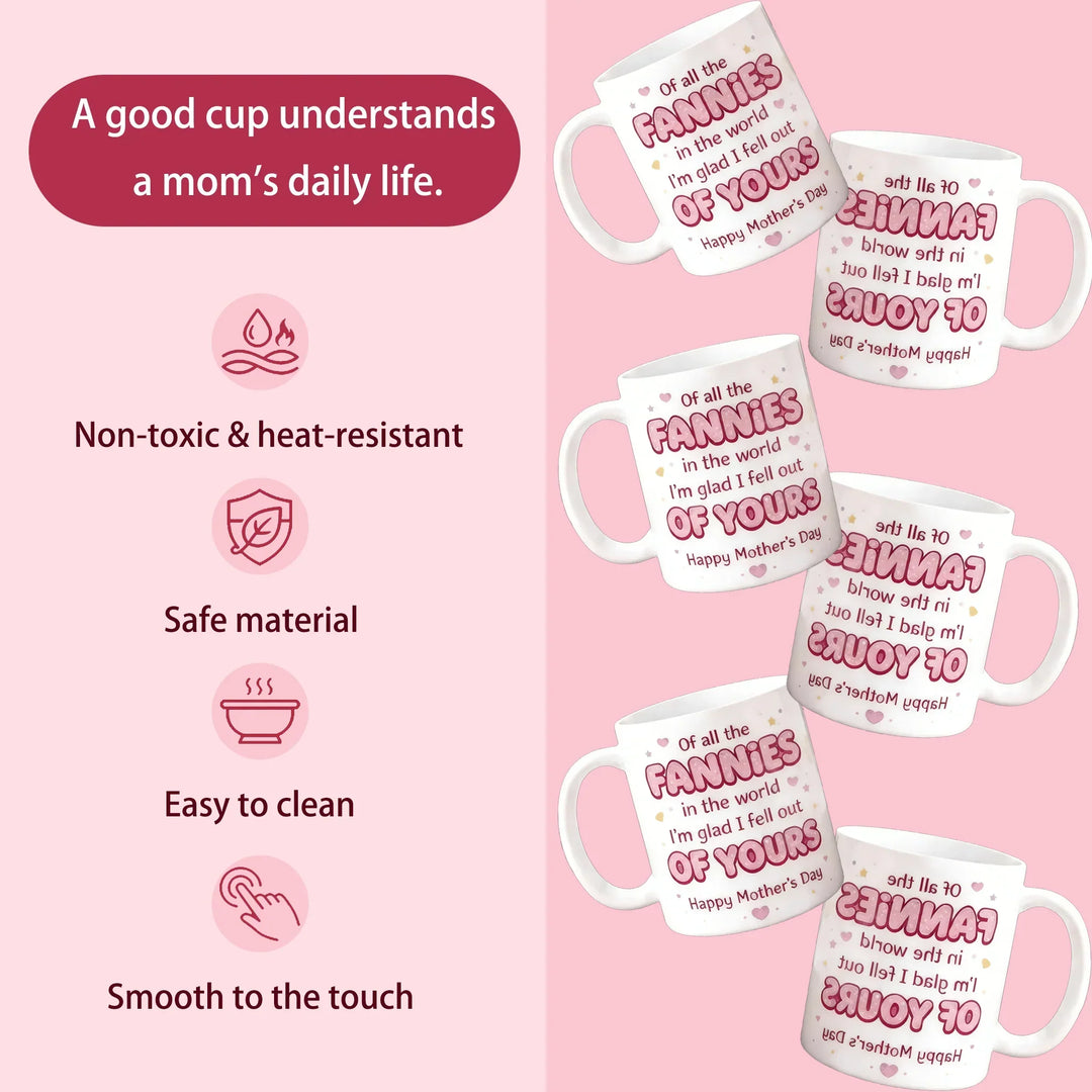 🌸🎁 Taza del Día de la Madre: "De todas las mujeres del mundo, me alegro de haberme caído de la tuya"