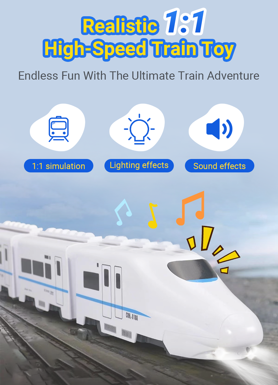 Electric Universal Simulation High Speed Railway Harmony Train Toy