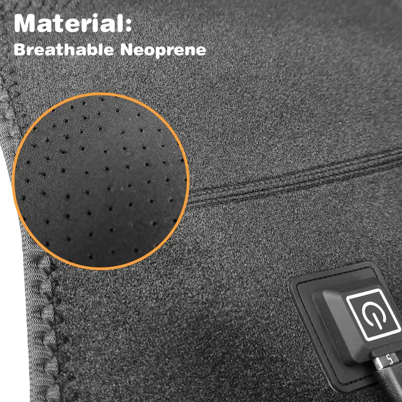 Adjustable Heated Shoulder Support,3 Heat Levels,Breathable Neoprene,Comfortable Fit,Adjustable Strap,Pain Relief,for Shoulder Injuries,Soreness,Frozen Shoulder and Recovery