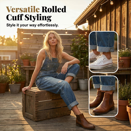 ✨ Easy Everyday Comfort | Women's Relaxed-Fit Denim Overalls with Deep Pockets