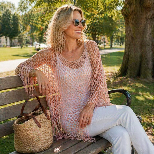 🏆 Last Day 30% OFF💐Summer Metallic Crochet Cover-Up – Lightweight, Flowy & Effortlessly Stylish summer outfit