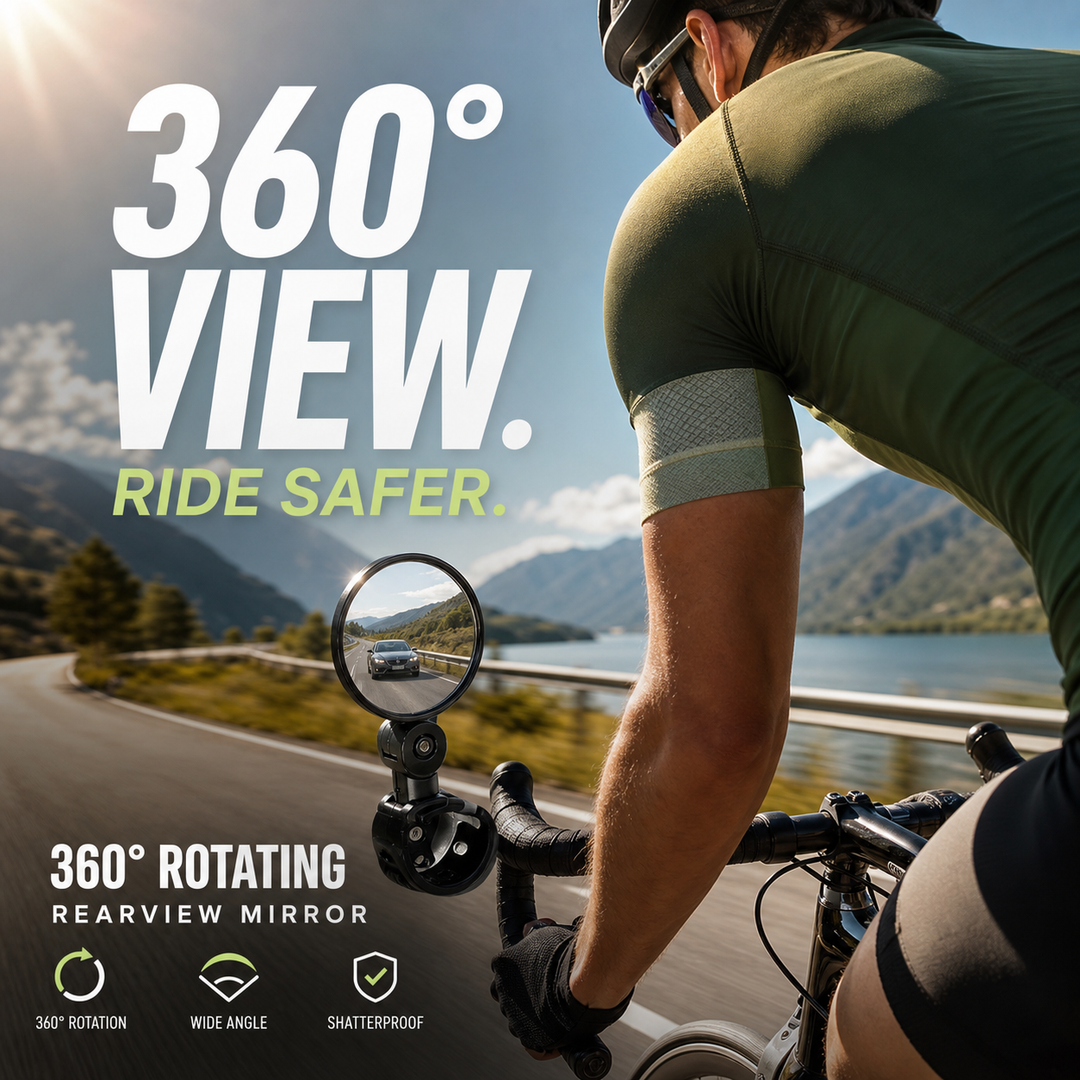 ⏳Limited-time 50% off⏰360 Degree Rotating Rearview Mirror🚴‍♂️🔎