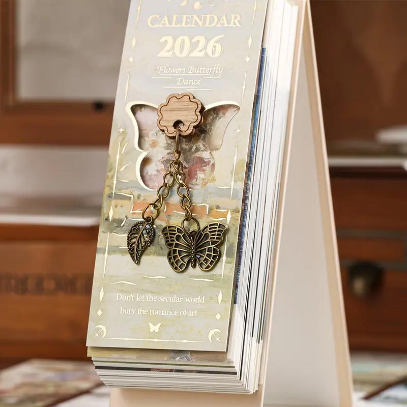 🎨 2026 Vintage European Style Oil Painting Flip Calendar