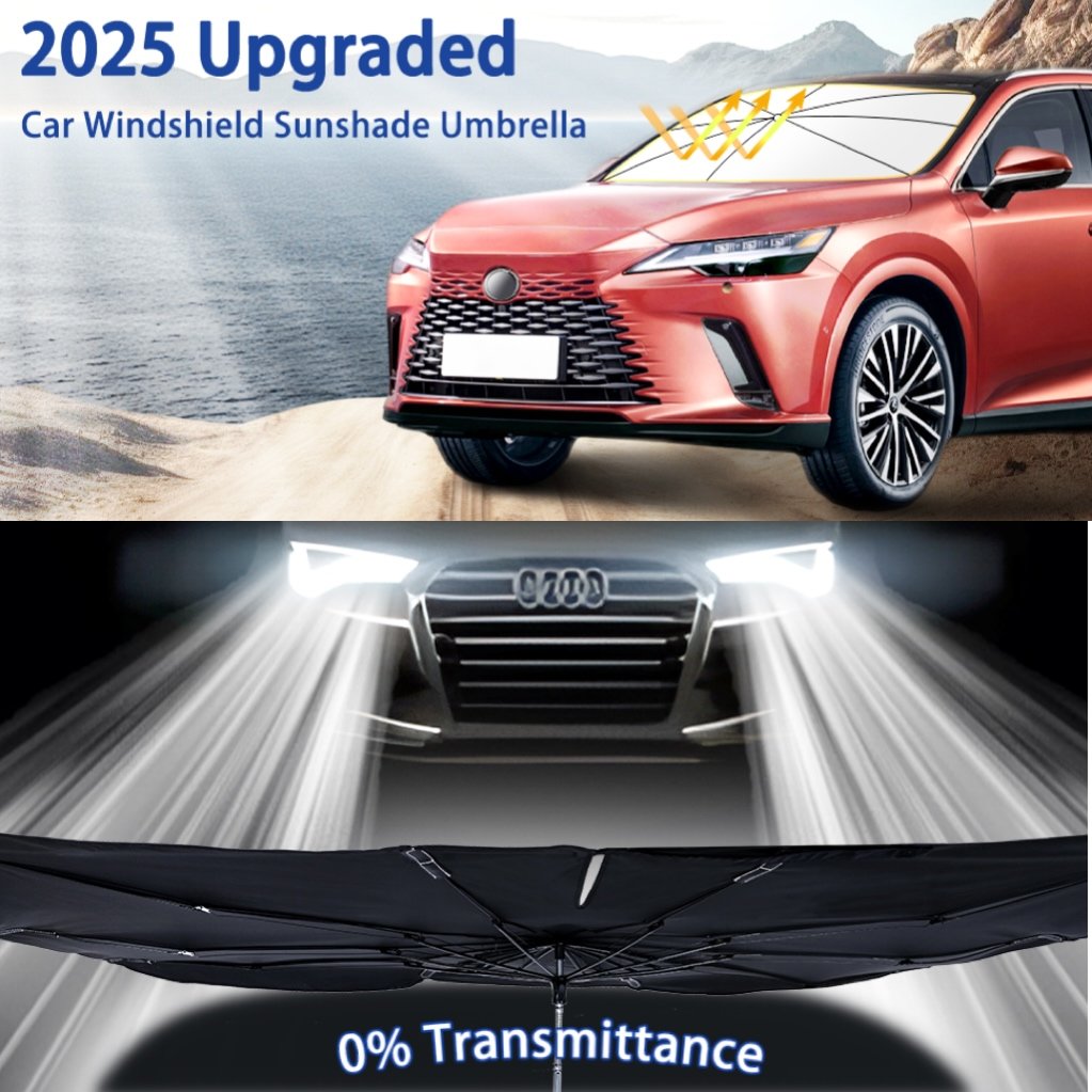 🔥Last Day 50% OFF - 2026 Upgraded Car Windshield Sun Shade Umbrella