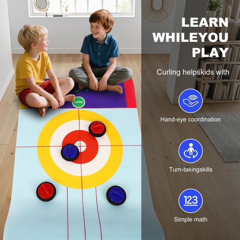 💗Nuevo juego de curling familiar de mesa 2025☄️☄️ ¡Divertido, atractivo y perfecto para todas las edades!