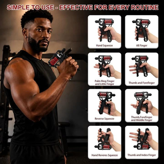 💪 50% OFF NOW! 🔥 Adjustable Hand Grip Strengthener - Build Forearm Strength & Relieve Wrist Pain, 5 Resistance Levels for Home/Gym Use 🏋️‍♂️✨