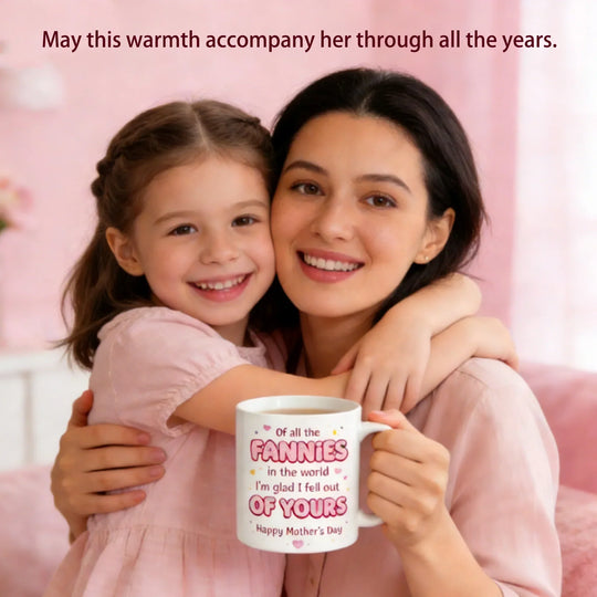 🌸🎁 Taza del Día de la Madre: "De todas las mujeres del mundo, me alegro de haberme caído de la tuya"
