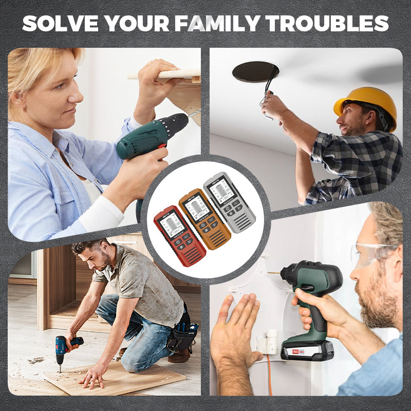 6-in-1 Multifunctional Handheld High-definition LCD Display Wall Metal Detector