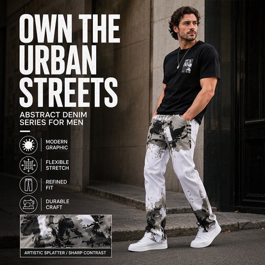 Men's Trendy Camo Slim Jeans