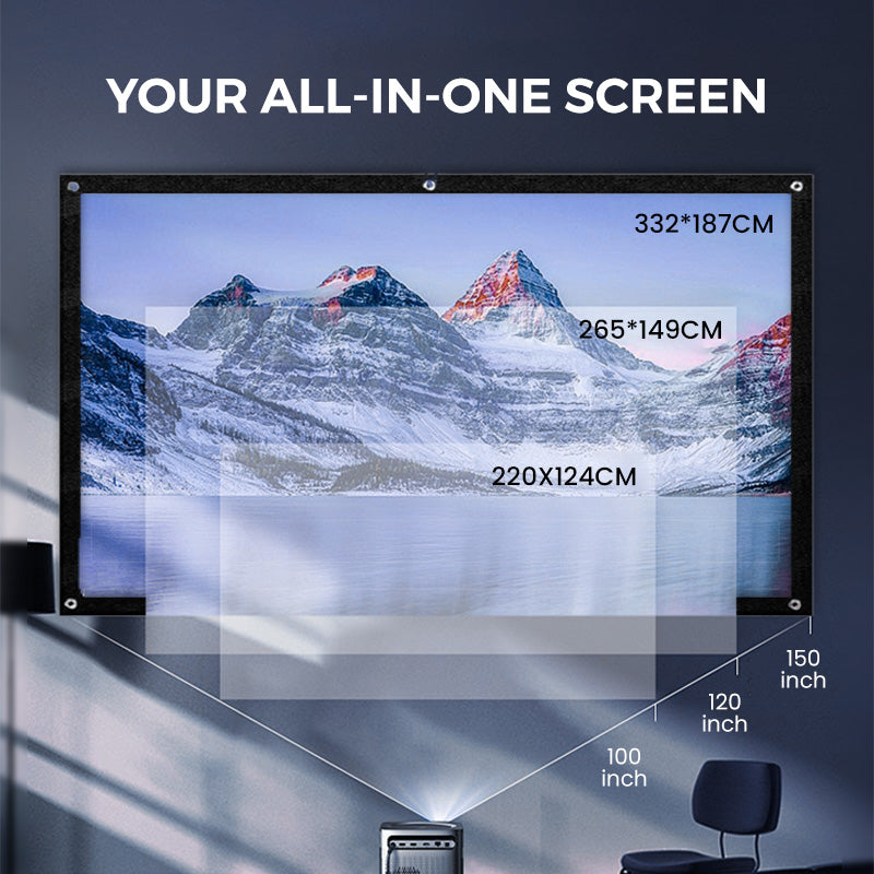 📺 50% OFF NOW! ✨ High Definition Projection Screen - 120-inch Diagonal with Matte White Surface for Crystal Clear Home Cinema Experience 🎬🌟