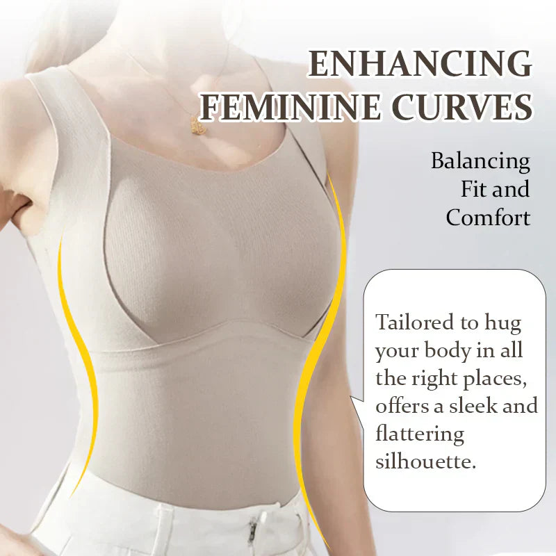 Thickened Warm Tank Top with Lined Bra
