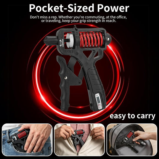 💪 50% OFF NOW! 🔥 Adjustable Hand Grip Strengthener - Build Forearm Strength & Relieve Wrist Pain, 5 Resistance Levels for Home/Gym Use 🏋️‍♂️✨