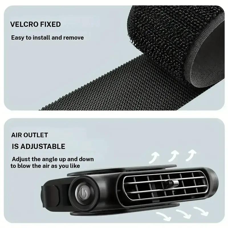 🔥LAST DAY SALE 49% OFF🏆BreezGo™ Car Seat Fan 🌬️ – 3-Speed Rechargeable Clip-On Fan with 3000mAh Battery 🔋 | USB-C Charging ⚡ for Cars 🚗, Golf Buggies 🛺 & Campervans 🏕️